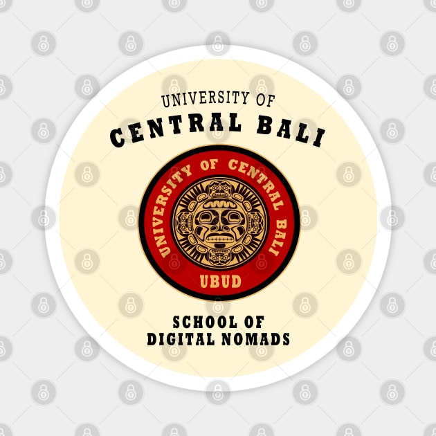 Bali University Alumni Souvenir Digital Nomad Magnet by Closeddoor